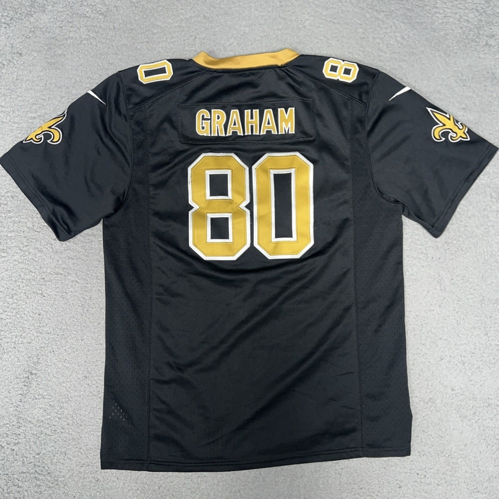Nike New Orleans Saints Jimmy Graham On Field Jersey Youth XL (18) #80 Stitched